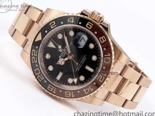 MiroTime 0312 GMT-Master II 126715 CHNR ARF 1:1 Best Edition Black Dial on RG Bracelet VR3285 CHS FastDry 1660